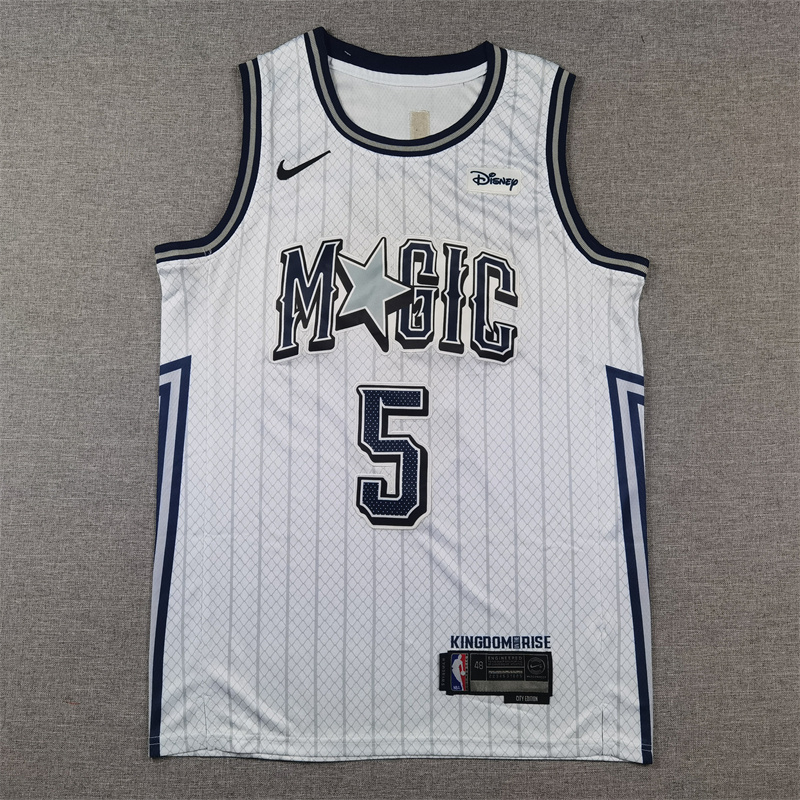 Men Orlando Magic #5 Banchero White Nike City Edition 2025 NBA Jersey